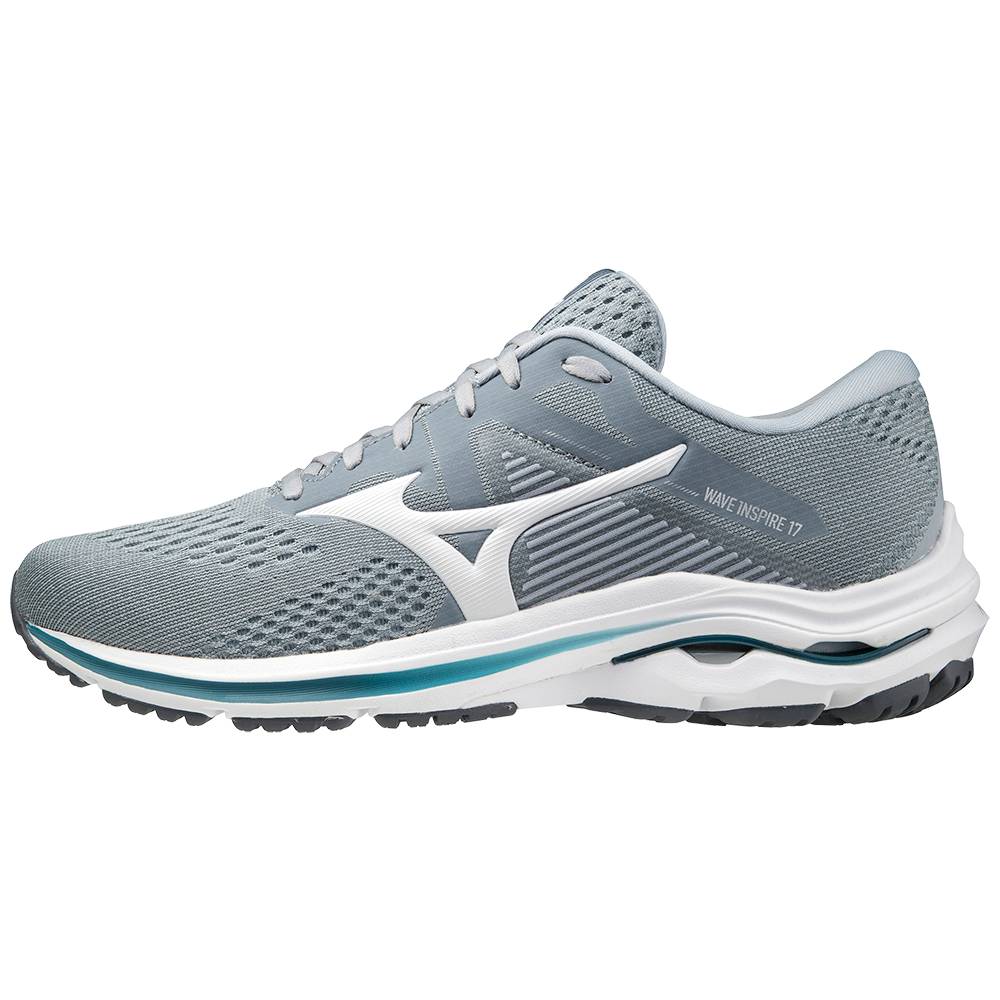 Mizuno Men's Wave Inspire 17 Running Shoes Grey/White (411306-ZPT)